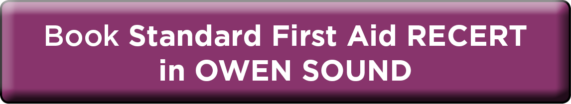 Book Standard First Aid RECERT in Owen Sound NOW